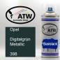 Preview: Opel, Digitalgrün Metallic, 398: 400ml Sprühdose, von ATW Autoteile West.